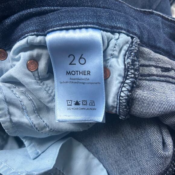MOTHER The Looker Skinny Jeans in Dreamy Dark Wash Sz 26 - Picture 6 of 8